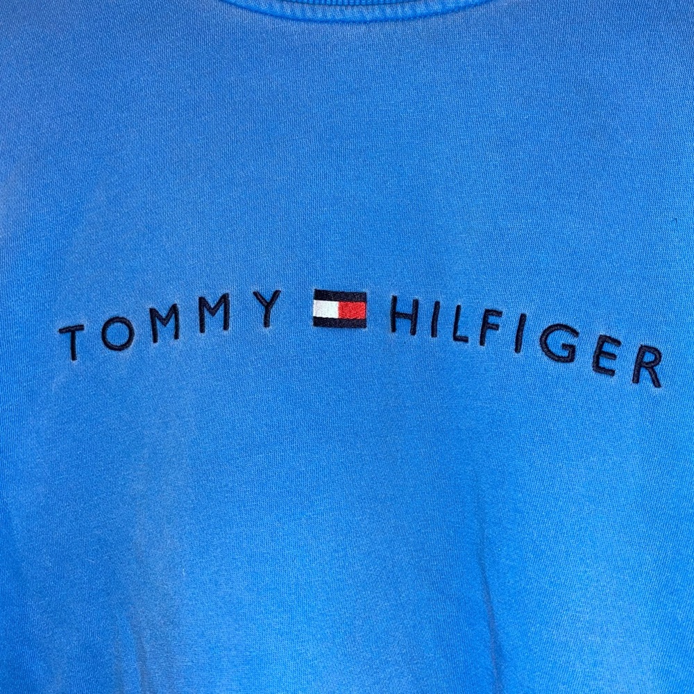 Blue Tommy Hilfiger Crewneck Sweater - Picture 2 of 3